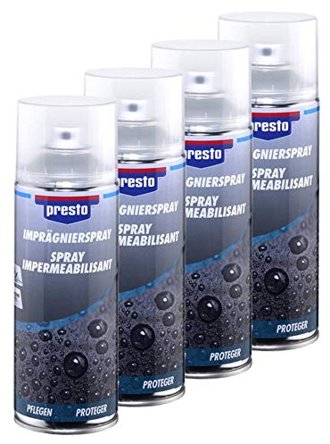 4 x Presto 334146 Spray imperméabilisant 400 ml