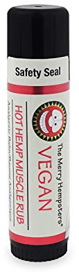 Merry Hempsters Muscle Rub, 0.6 Ounce, Made in the USA, Vegan Certified (Combo, 2 Pack)