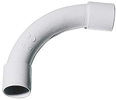 Curva 90° PVC per tubi rigidi passacavi (Ø 32 mm. cf. 10 pz.)
