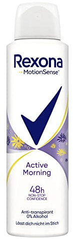 Rexona MotionSense Deo Spray Active Morning Anti-Transpirant mit 48 Stunden Schutz gegen Körpergeruch und Achselnässe 150 ml 6 Stück