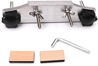 Alnicov Guitar Bridge Clamp,Metal Guitar Bridge Replace Caul Clamp With L Wrench for Luthier Universal Repair Tool