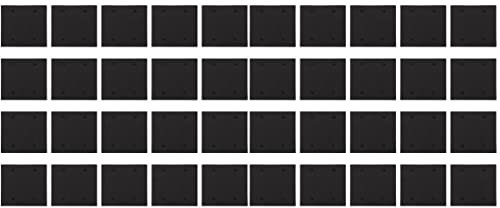 TEHAUX 40pcs Rectangle Sander Sponge Pad Adhesive Sander Sponge Mat Replacement Pad for Sanding