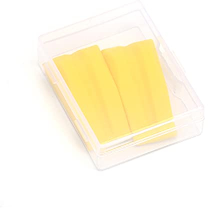ACCMOS 2 St Bogenschießen Bogen Gliedmaßen Dämpfer Recurve Bogen Gliedmaßenschoner Bogensehnen Schalldämpfer Weichgummi Vibration Schock Absorption Stabilisator Jagd Werkzeuge (Yellow)