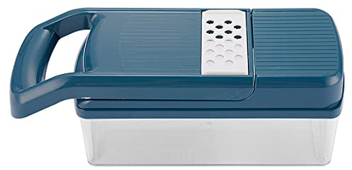 Hachoir À Oignons Pro, Hachoir Multifonctionnel 9 En 1 Avec Récipient, Coupe-légumes De Cuisine, Compact Facile À Ranger, Pour Carotte, Ail, Pomme De Terre, Carotte