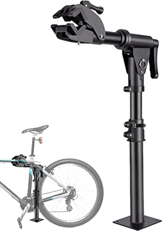 Idezek Fahrrad Montageständer - Zusammenklappbarer Mountainbike-Ständer,Höhenverstellbarer Montageständer Heavy Du, Fahrradständer zur Reparatur, Fahrradständer Mechaniker Arbeitssand für E- s