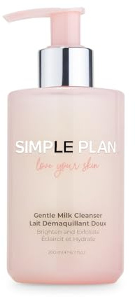 SIMPLE PLAN Hydrating Milky Facial Cleanser – Gentle Moisturizing Face Wash for Sensitive & Dry Skin, Fragrance-Free Cleansing Milk for Women & Men – 200 ML