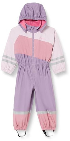 Playshoes Tuta antipioggia con fodera in pile, Abbigliamento antipioggia caldo e impermeabile per fango Unisex - Bambini e ragazzi, tuta viola, 98