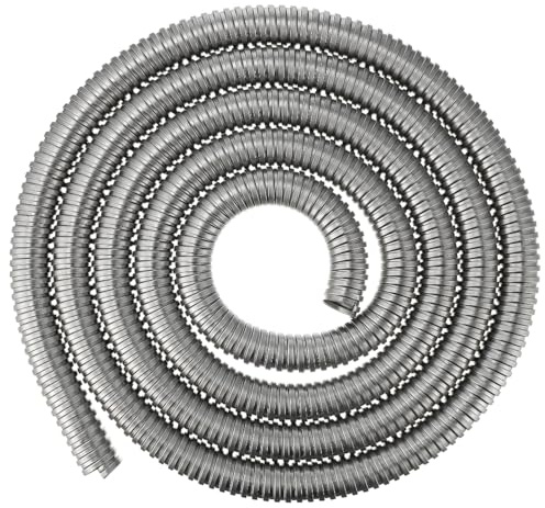 Hemobllo 3 Meter Kabelschutz Metall Flexibel Kabelschutz Kabelbaumschlauch Flexibler Kabelkanal Kabelschutzschlauch Edelstahl Kabelhülse Kabelmanagement Drahtschutzschlauch 20mm Innen