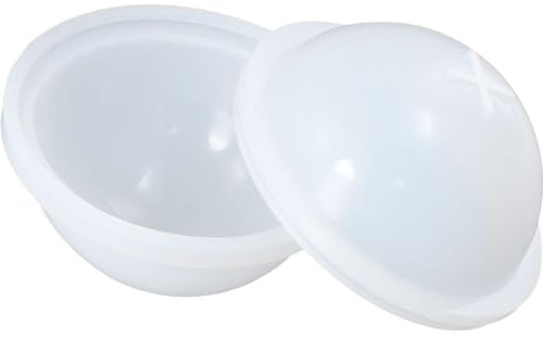 YYlingx Ball Silicone Mould, Large Sphere Epoxy Resin Mould Silicone for Homemade Soap, DIY Candle