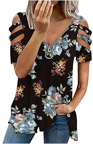 Basic T Shirt Women Knitted Vest Tops Women V Neck Tank Top Ladies Sleeveless Cami T Shirt Casual Camisole Going Out Summer Tank Tops for Women UK Tops (Black, L)