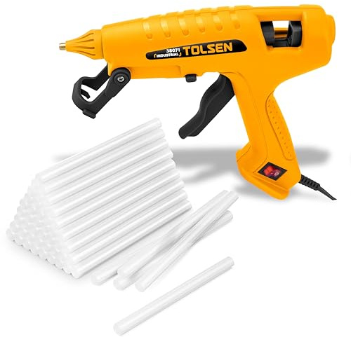 Pistola Colla a Caldo 60W Colla a Caldo Pistola a Caldo Professionale, Pistola Colla a Cald Pistole per Colla 11mm Stick di Colla Pistole per Colla Glue Gun + 1KG di Stick di Colla