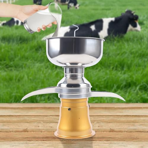 Centrifuga elettrica per latte – Separatore di latte per 50 litri di latte all'ora, botte di burro e separatore crema, separatore per latte vaccino e latte di capra, aziende agricole