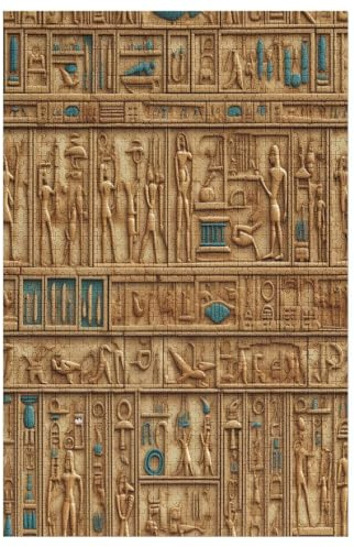 ägyptische Hieroglyphen Holzpuzzle 1000 Stück Puzzles Für Erwachsene Teenager Stress Abbauen Familien-Puzzlespiel Poster 1000-teiliges Puzzle Kinder Lernspiel Spielzeug Geschenk 78×53cm