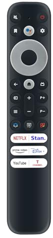 AULCMEET Télécommande,RC902V FAR1 Nouvelle télécommande de Remplacement pour fit for TCL Smart TV 65P735 55P735 50P735 75X925 65C735 55C735 43C635 (Without Voice Function)