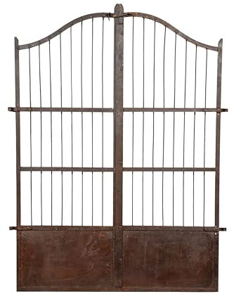 Biscottini Wrought Iron Gate 117 x 6 x 150 cm - Garden Gate Exterior Finely Restored - Iron Gate for Outdoor - Iron Gate - Entrance Gate