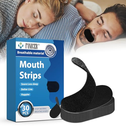 30PCS Cinta Bucal Anti-Ronquidos - Tiras adhesivas para dormir que ayudan a mantener los labios cerrados, promoviendo la respiración nasal y reduciendo los ronquidos,Mejorar el Sueño