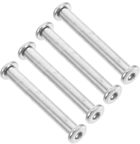 Levemolo Lot De 4 Vis De Fixation, Écrous Cylindriques, Tiges, Leviers, Douilles, Attaches De Clôture, Vis De Poteau, Adaptateur pour Mât De Parasol