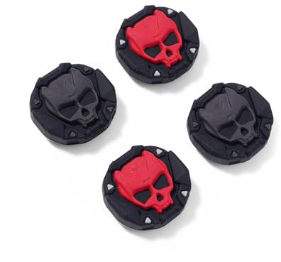GeekShare Thumb Grips for Switch 2 (2025), Replacement Button Caps, Thumb Grip Caps, Joysticks Grip Stick Cover Compatible with Switch 2, Comfortable & Durable (4PCS) (Skeleton Spirit Armor)