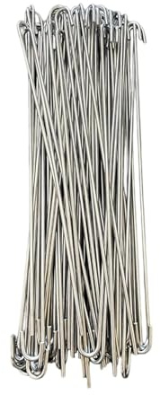 Heavy Duty Stainless Steel Zip Ties - 100 Pack Rustproof Adjustable Fence Fasteners | Chain Link Fence Repair Straps for Garden