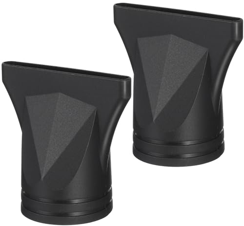 Toddmomy 2pezzi Beccuccio Asciugacapelli Nero in Nylon Resistente al Calore Ugello Diffusore per Styling Professionale e Cura Delicata dei Capelli