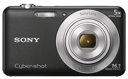Sony DSC-W710B.CE3 Fotocamera Digitale, Sensore Super Had CCD da 16 Megapixel, Nero