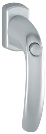 HOPPE Fenstergriff NY 0810SV/U10 Alu.F9016 35mm selbstsperrend
