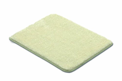 Vonella WC Vorleger ohne Ausschnitt Creme mit Glanz-Effekt Garn NEUHEIT Duschvorleger 60x50 cm geprüft nach OEKO-TEX Standart 100