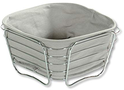 Kesper Pane Cesto di Frutta, Cromato, Cromo, Grau, 21.0 x 21.0 x 11.0 cm