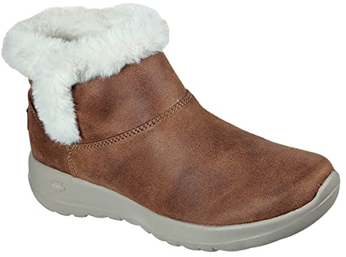 Skechers On-The-Go Joy Endeavor, Botas Mujer, Chestnut Perform Textile, 37 EU