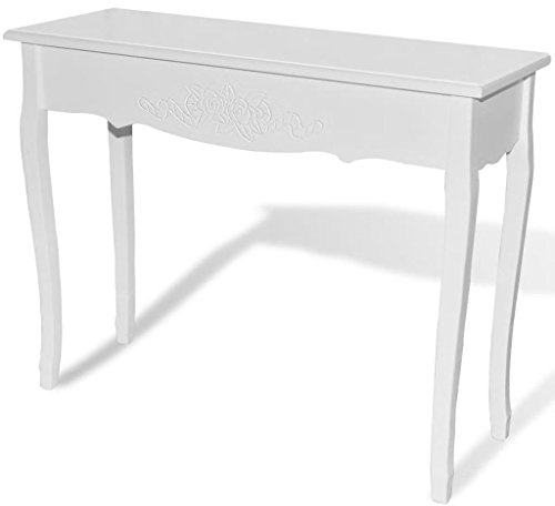 Tidyard Konsolentisch Frisiertisch Tisch Flurtisch Sideboard 100 x 35 x 78 cm aus MDF+Kiefernholz,Ablagetisch Beistelltisch Dekotisch Konsole Telefontisch Schminktisch fur Wohnzimmer, Schlafzimmer