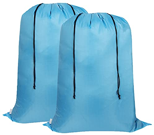 Asonen Large Laundry Bags 2 Pack 27 X 36, Two-way drawstring Tear-proof Portable Large Capacity Laundry Bags travel storage bags for Students, Apartments, Travel, Vacations, College