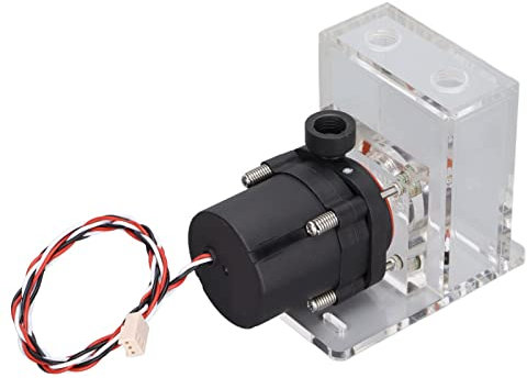 Zunate Tanque de Bomba de Refrigeración por Agua DC 12V Ultra Silencioso PC CPU Depósito de Líquido 600L/H de Refrigeración por Agua de Disipación de Calor