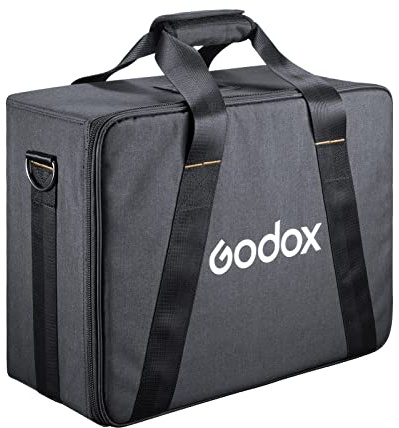 Godox ML-Serie LED-Videoleuchte Tragetasche Aufbewahrungstasche Stoßfest mit Tragegriffen Oben für Godox ML30/ ML30Bi/ ML60/ ML60Bi 2-Licht-Kit für Outdoor-Fotografie