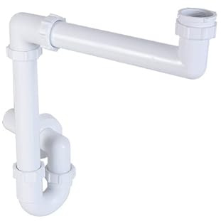 Siphon Rohrsiphon platzsparend Rohrsiphon Geräteanschluss Ø 32-40 mm Ø 40 mm