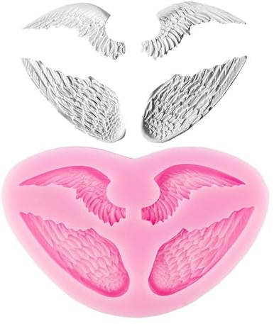 Ideas con Molde de Silicona de corazón | Alas de Alivio | 2 Pares de alas | Diferentes tamaños