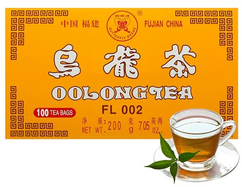 Double Dragon China Oolong Tea | Pack Of 100 Premium Tea Bags | Sourced From China’s Fujian Province | Low Caffeine & Calorie-Free | Boosts Metabolism & Rich in Antioxidants | Vegan & Gluten-Free