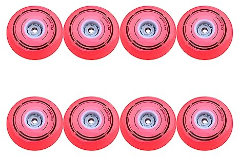 Generisch Inline Skate Rollen Inline Skate Räder Leuchtende Inline Räder 85 A LED Leuchtblitz leuchtende Inline Ersatzräder 8er Pack 64 mm 68 mm 70 mm