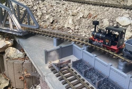 Spur G Passend für LGB Gleisaufnahme für Brückenpfeiler Brücke Erhöhung Gleisbau
