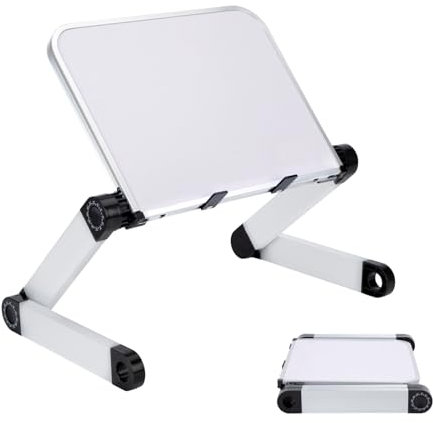Supporto per Libri da Tavolo Leggio Libri Regolabile da Cucina Scrivania con Clip Ergonomico per libri di Grandi Dimensioni Testo, Musica, Ricetta, Tablet, Ricetta e laptop iPad