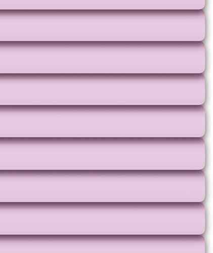 HUHJYUGE Jalousie Alu, Jalousie Ohne Bohren, Horizontal Fenster Jalousien, Verdunkelungsrollos für Windows, 25mm Lamellen, Gefiltertes Licht, Lichtschutz, Sonnenschutz (Pink 55x120cm)