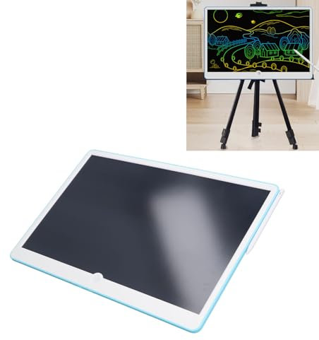 Erasable LCD Writing Tablet with Pen, Portable Large Screen Electronic Drawing Board, Color LCD Drawing Writing Board for Creative Art Writing and Drawing (Blue)