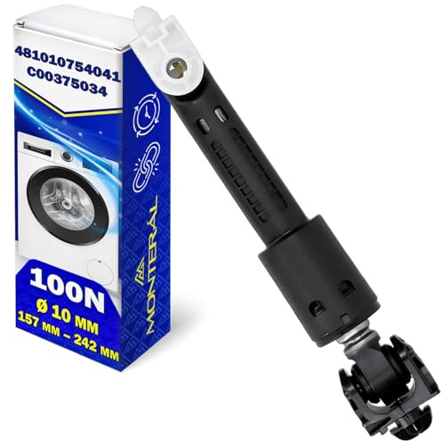 Stoßdämpfer Waschmaschine 100N Ø10x157-242mm für Whirlpool 481010754041 | C00375034 für Indesit - Garantie 10 Jahre - MONTERAL