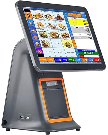 UPLTOE Caja Registradora Tpv Todo En Uno con Pantalla Táctil, para Comercios Y Restaurantes | Caja Registradora Inteligente Todo En Uno con Impresora Tpv E Inalámbrica, Windows Tpv. Black