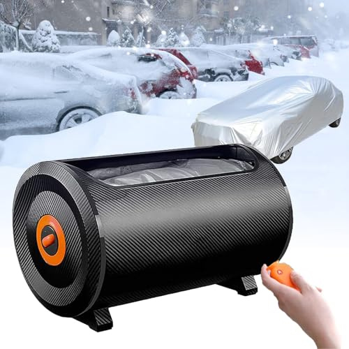 NzEupno Automatische Autoabdeckung Mit Fernbedienung, Sonnenschutzdach, Beweglicher Carport Im Freien, Autoschutz, Tragbare Autogarage FüR Regen, Schnee Und Hagel