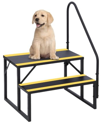 Marchepied avec poignée, 2 niveaux, marche de baignoire avec poignée, escabeau en acier antidérapant pour entrer et sortir en toute sécurité, capacité de charge de 200 kg, escalier de camping-car pour