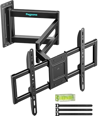 PEGZONE Soporte TV Pared Brazo Largo 85-975 mm 37-86, hasta 50 kg