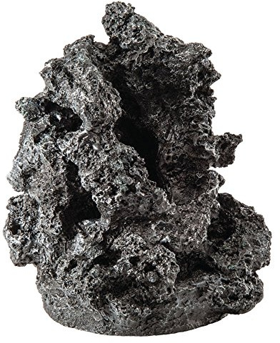 biOrb 48362 Mineral Stein Ornament schwarz - detaillierte Aquariumdekoration, fantasievolle Skulptur für Aquarien, künstlicher Felsen als Versteck oder Höhle