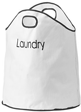 Premier Housewares Nylon Laundry Bag with 2 Handles - Cream, W49 x D49 x H58cm