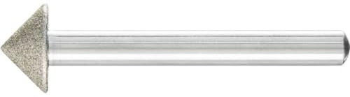 PFERD TOOLS Diamant-Schleifstift Spitzkegelform | Ø 15,0x90° Schaft-ø 6mm D126 (mittel) | 36476166 – zum Anfasen/Entgraten/Senken
