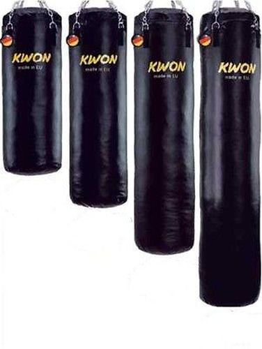 Kwon Boxsack 150 cm Sandsack Ø 35cm GEFÜLLT ca. 75 Kg inkl. Deckenhalterung + Kette + Drehwirbel